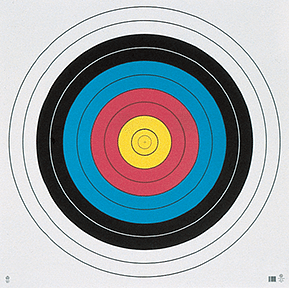 Maple Leaf Target Face FITA 10-Ring 80 cm. 25 pk.