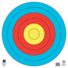 Maple Leaf FITA Target 6-Ring 80cm 1pk.